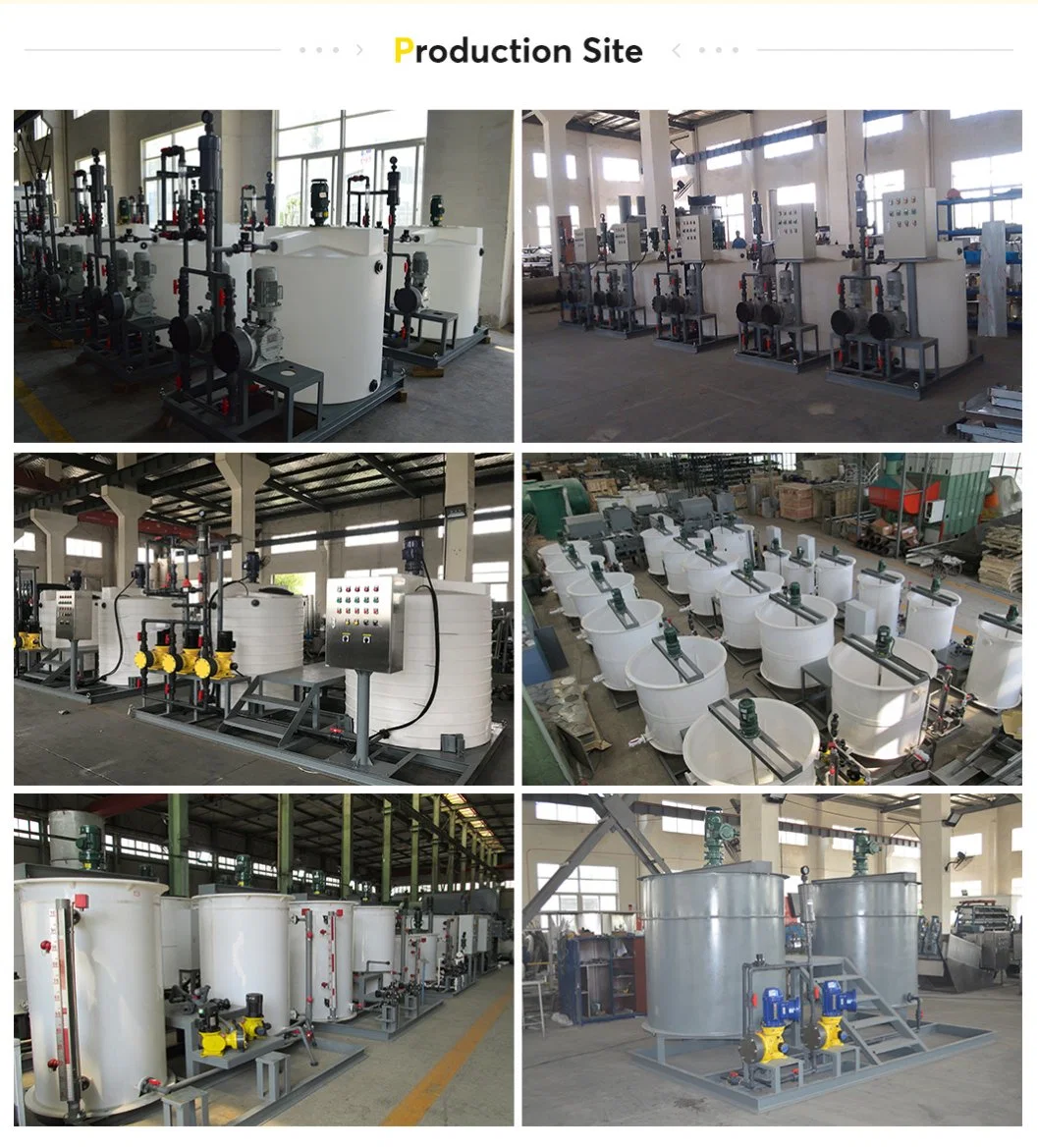 Manual Chemical Preparation and Dosing System Used for Water Treatment Plant