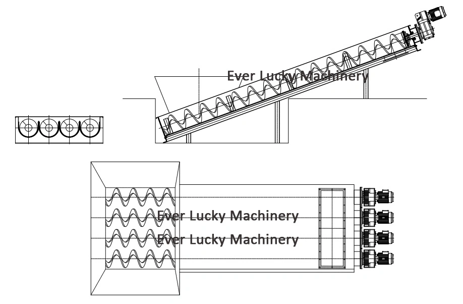 Sludge Receiving Hoppers with Live Bottom