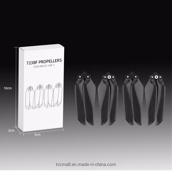2 個の低ノイズ小道具ブレードカーボンファイバープロペラ Dji Mavic Air 2 交換用耐久性のある小道具ネジアクセサリー